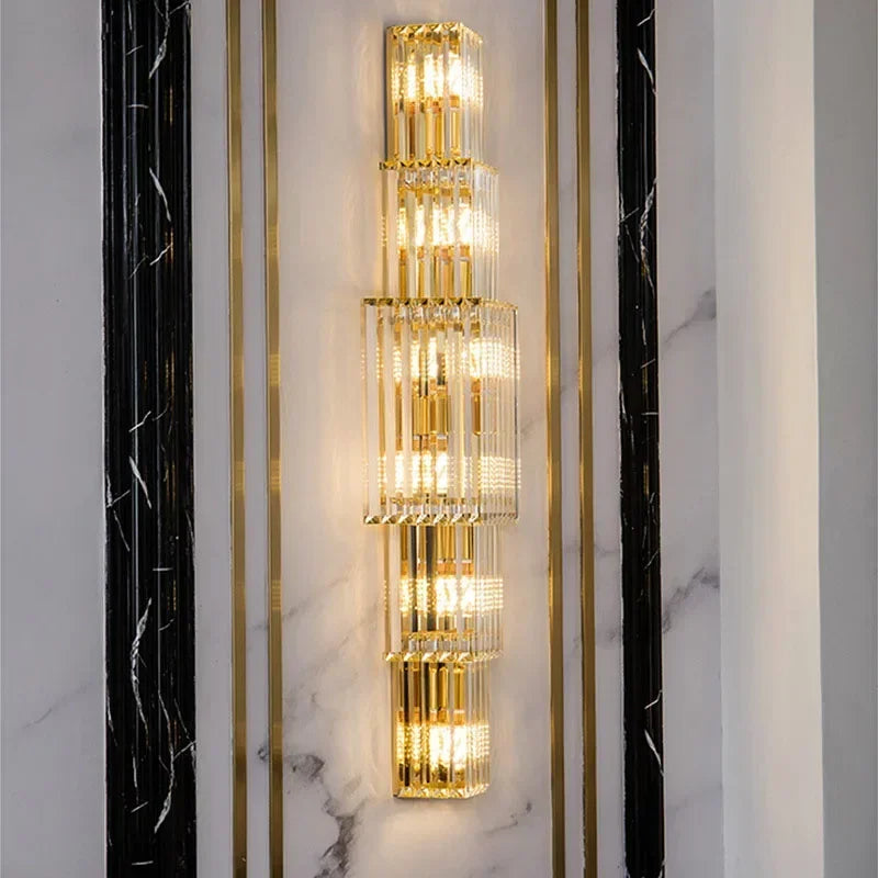 DecorBites™ Crystal Wall Lamp: Elegant Lighting Fixtures for Luxe Living Spaces
