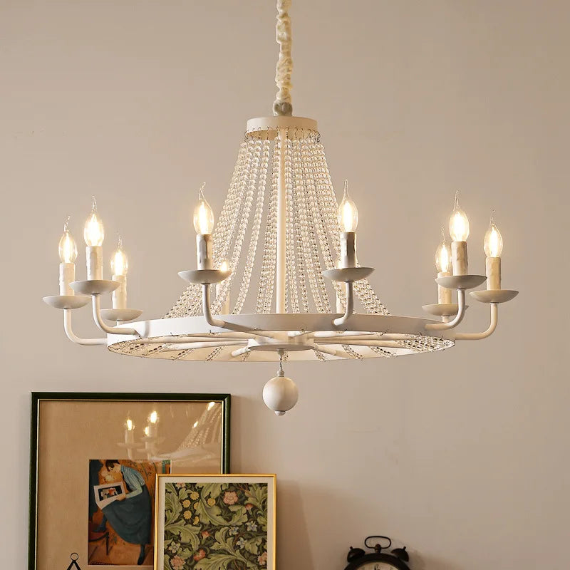 DecorBites™ Country Candle Crystal Chandelier for Home Decoration