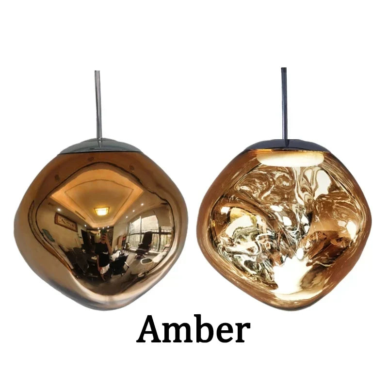 DecorBites™ Glass Lava LED Pendant Lights for Modern Living Room Bedroom Decor
