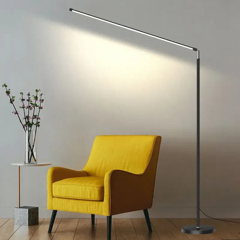 DecorBites™ LED Floor Lamp: Super Bright Minimalist Reading Fixture for Living Room and Bedroom
