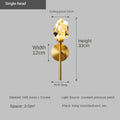DecorBites™ Crystal Gold LED Wall Sconce for Bedroom Living Room Hotel Hallway