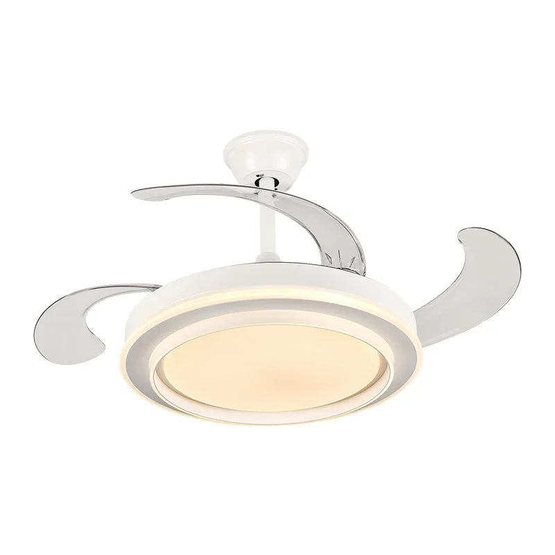 DecorBites™ Copper Ceiling Fan Lights Remote Control 36/42inch Gold Fan Lamps