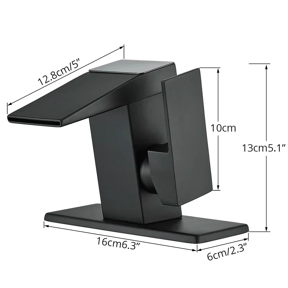 DecorBites™ LCD Digital Basin Faucet, Brass Kitchen Sink Mixer Tap, Hot Cold Display