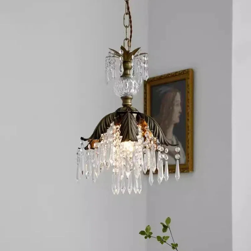DecorBites™ Brass Pendant Chandelier for Retro Restaurant, Bedroom, Hallway