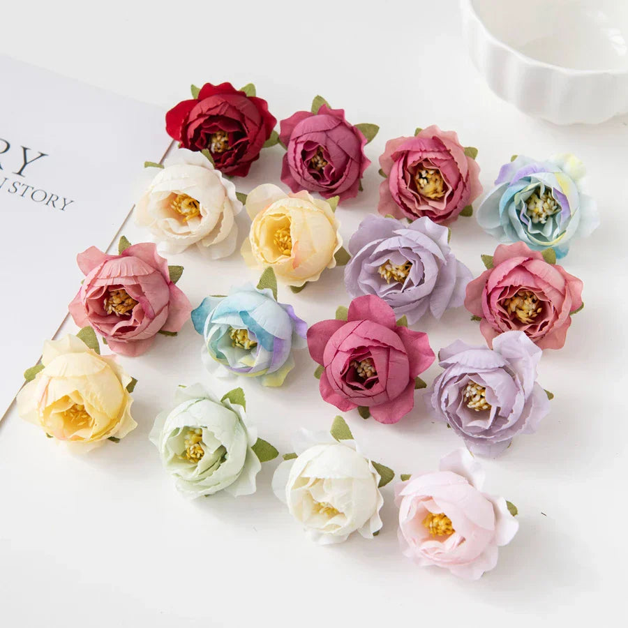 DecorBites™ Artificial Flowers Wedding Christmas Decoration Home Scrapbooking Bridal Accessories