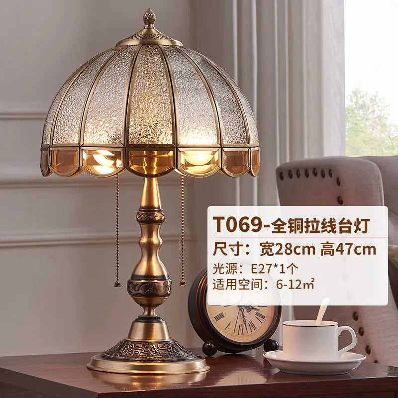 DecorBites™ Luxe Copper Bedroom Desk Lamp Living Room Floor Light LED Study Lighting