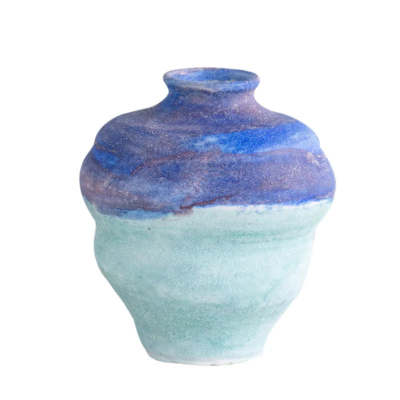 DecorBites™ Gradient Ceramic Vase - Tabletop Floral Decoration
