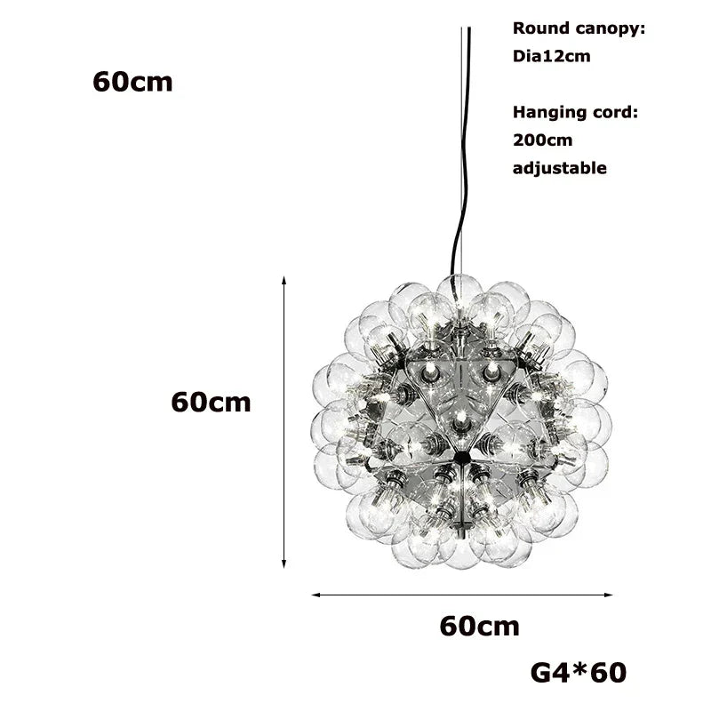 Decorbites glass bubble kitchen island chandelier dining room light