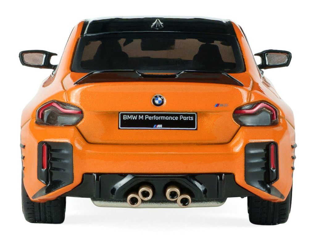 2024 BMW M2 M Performance Papaya Orange Metallic with Black Top 1/43 Diecast Model Car by Solido