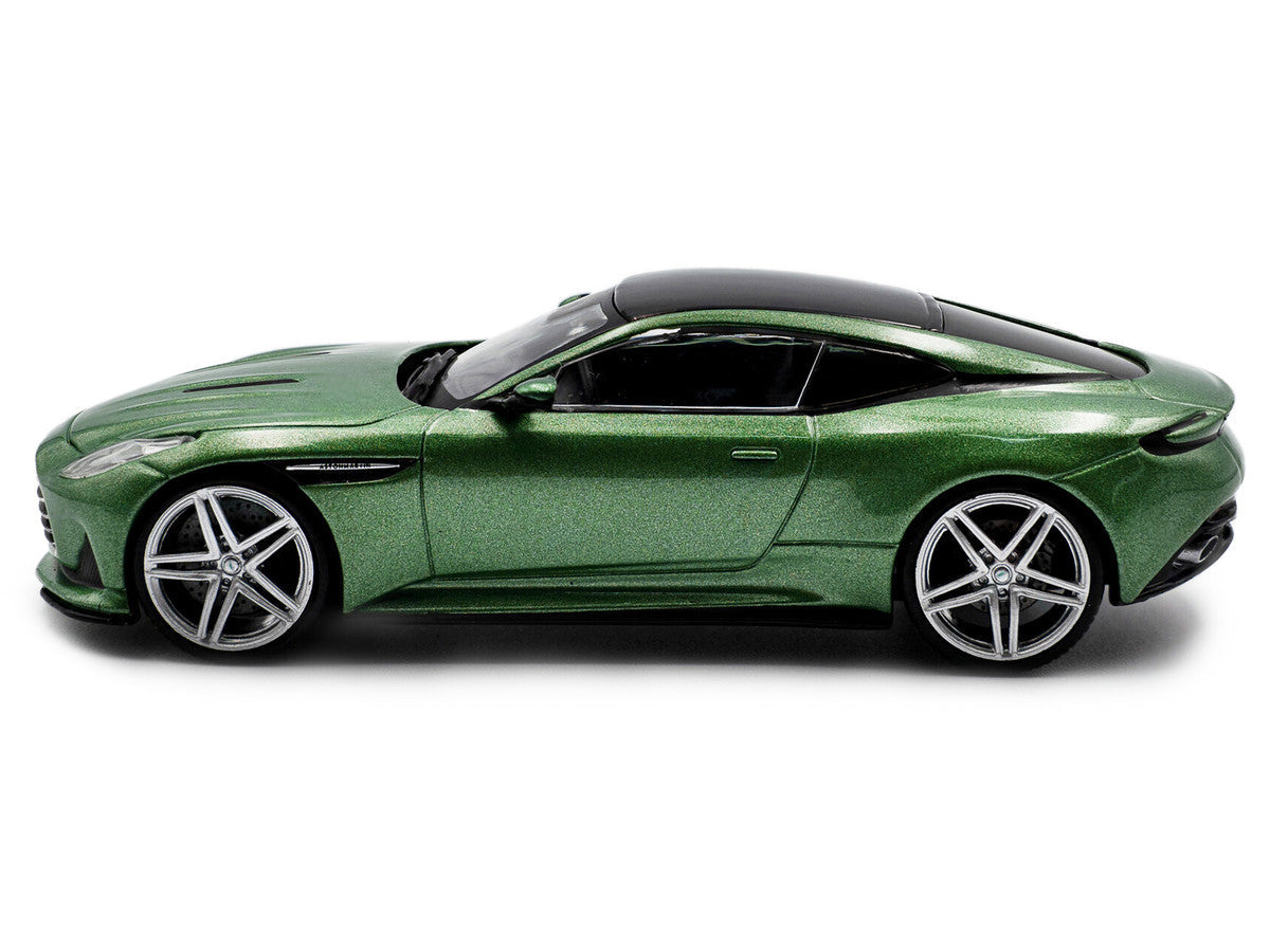 2023 Aston Martin DB12 Coupe Iridescent Emerald Metallic with Black Top 1/43 Diecast Model Car by Solido