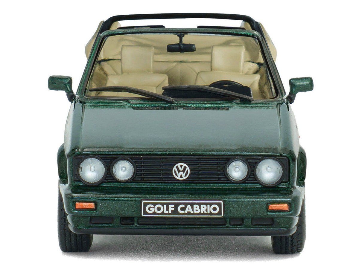 1992 Volkswagen Golf Cabrio Classic Line Classic Green Metallic 1/43 Diecast Model Car by Solido