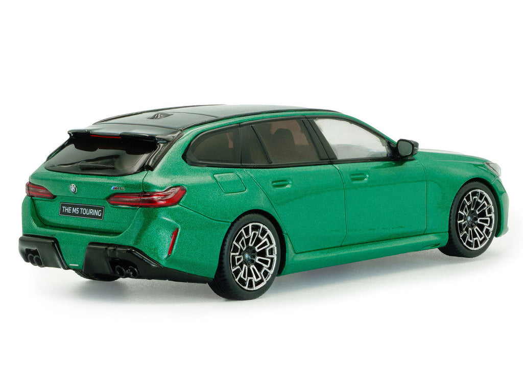 2024 BMW M5 Touring Isle Of Man Green Metallic with Black Top 1/43 Diecast Model Car by Solido