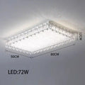 DecorBites™ Crystal LED Ceiling Chandelier: Modern Dimmable Lighting Fixture for Stylish Home Decor