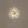 DecorBites™ Dandelion Crystal Chandelier: Modern Nordic Style LED Pendant Light for Living Room