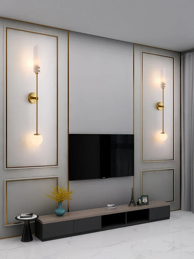 DecorBites™ Gold Metal Wall Light: Nordic Style Bedroom Bedside Lamp for Modern Living Room Decor