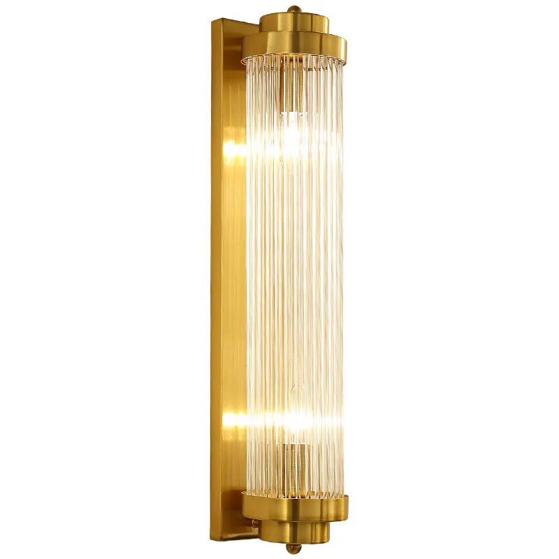 DecorBites™ Crystal Wall Sconce Lamp for Living Room Bedside Decor Glass Gold Lighting