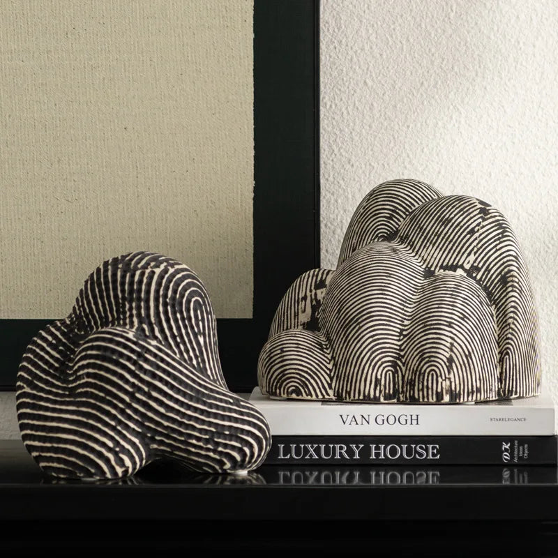 DecorBites™ Geometric Stone Rockery Figurines Home Decor Accessory