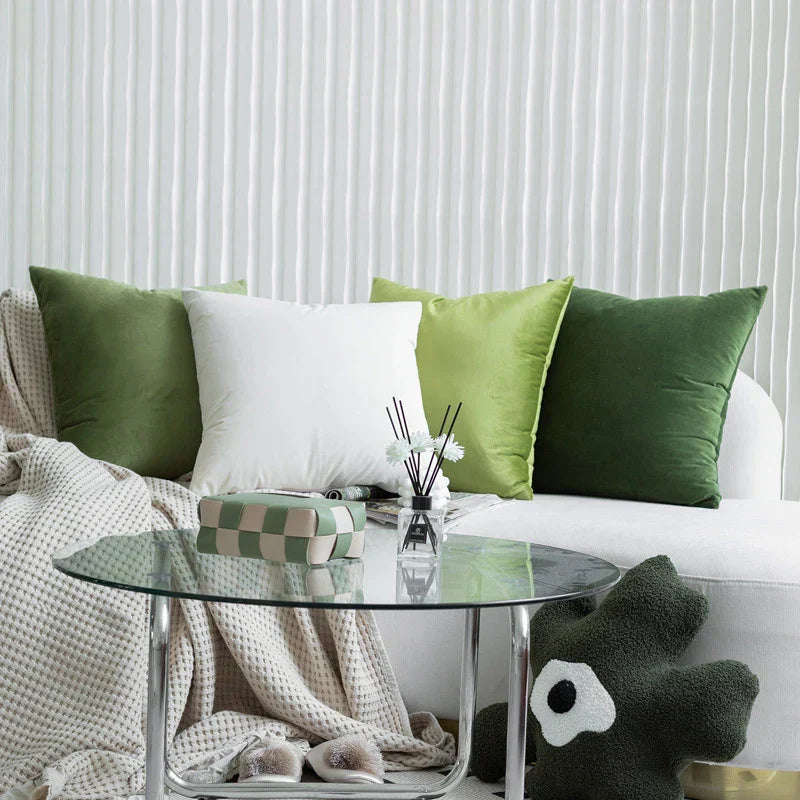 DecorBites™ Green Velvet Pillow Case 45X45CM – Luxury Nordic Home Decor