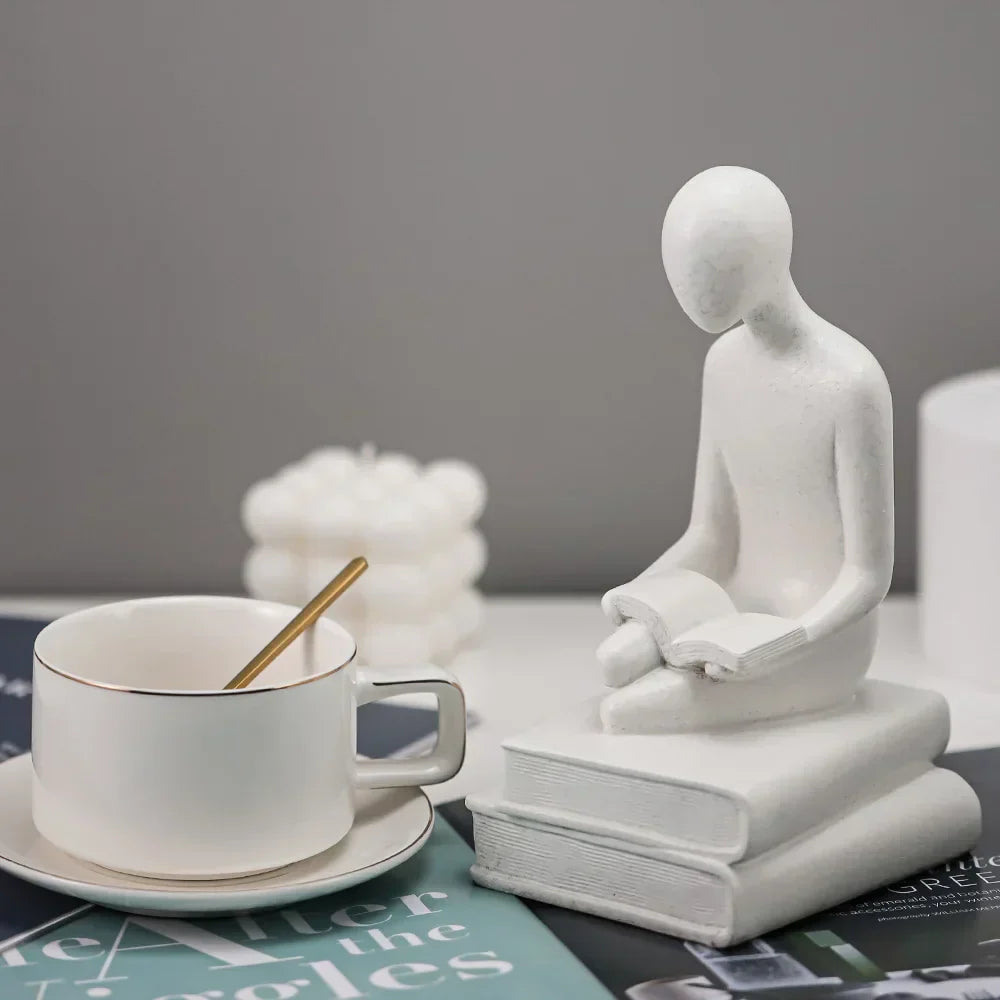 DecorBites™ Abstract People Resin Statue Set for Modern Home Decor