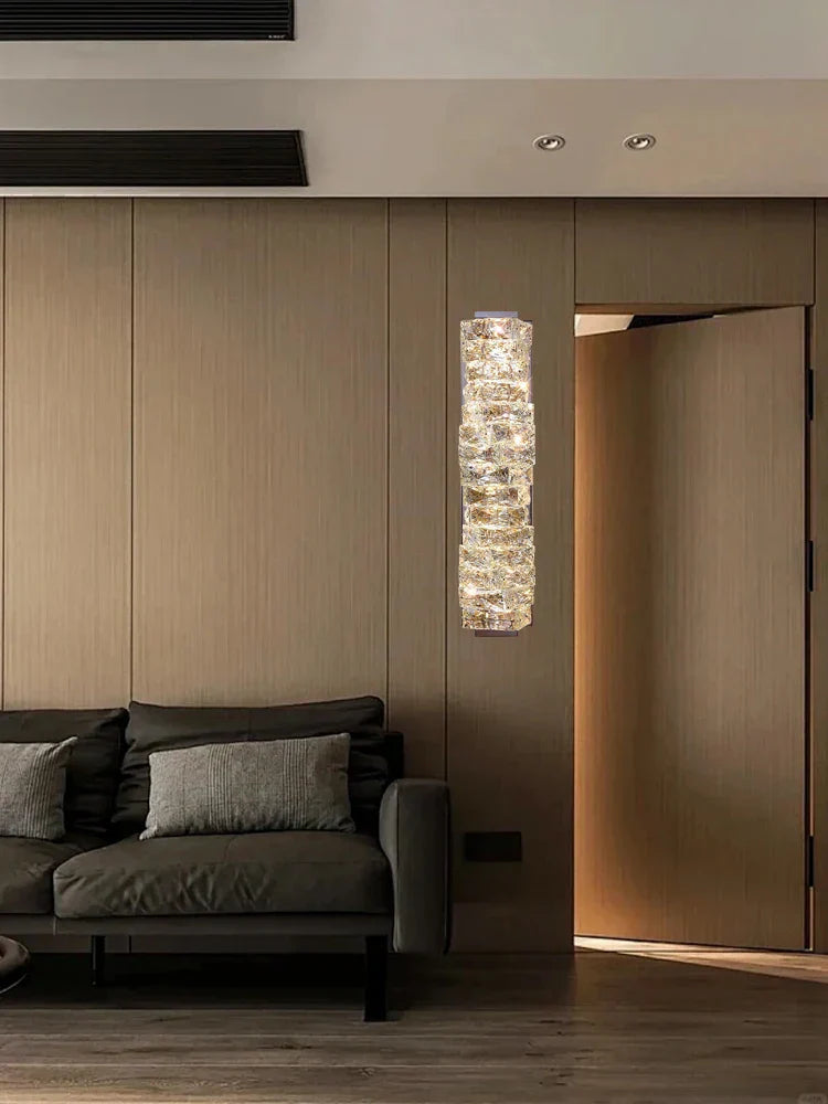 DecorBites™ Crystal Wall Sconce Lamps: Luxury Indoor Wall Lights for Modern Room Decor & Bedside Lighting.