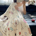 DecorBites™ Lamb Nap Cartoon Coral Velvet Blanket: Super Soft, Thick, and Cute for Winter