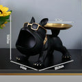 DecorBites™ Bulldog Remote Control Storage: Office & Living Room Decor Ornament