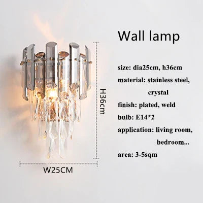 DecorBites™ K9 Crystal Modern Ceiling Chandelier for Living Room Lighting Fixture