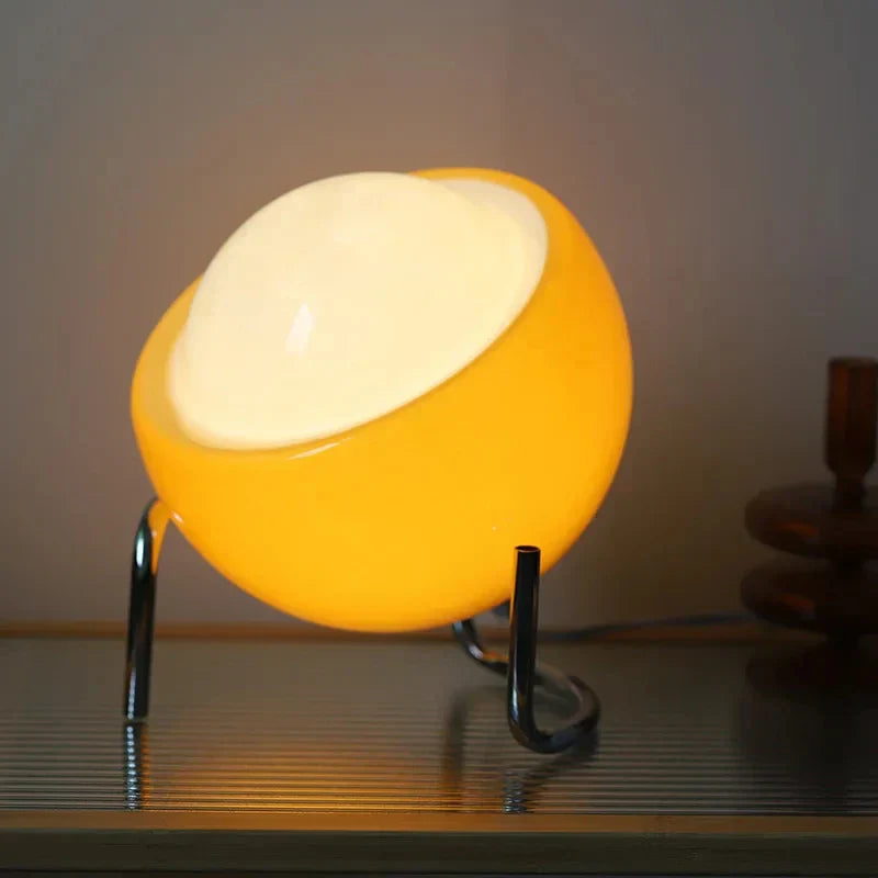 DecorBites™ Glass Table Lamp: Nordic LED Retro Night Light for Bedroom and Living Room