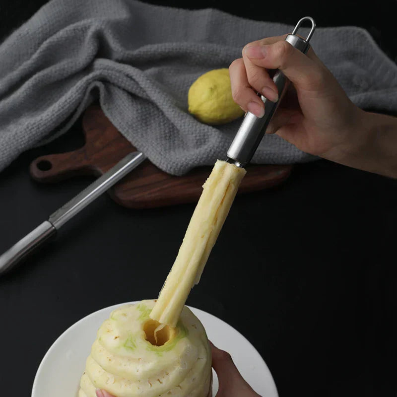 DecorBites™ Fruit Corer & Slicer Combo - Stainless Steel Non-slip Peeler & Shovel