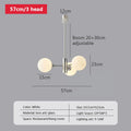 DecorBites™ Glass Ball LED Ceiling Chandelier for Home Decor & Lighting