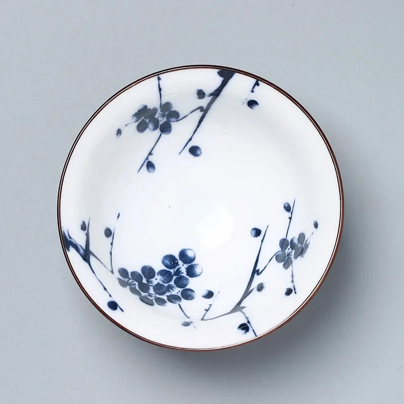 Japanese blue and white kung fu tea cup dining room porcelain bowl