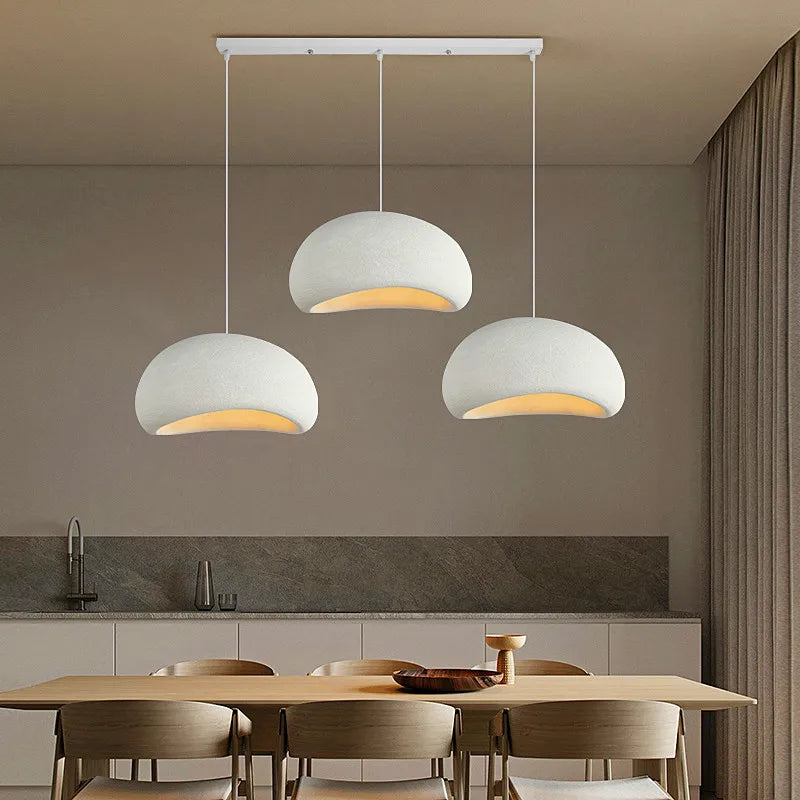 DecorBites™ Handmade Wabi Sabi Chandelier LED Pendant Lamp for Nordic Restaurant Island