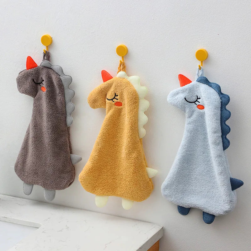 DecorBites™ Double-layer Coral Velvet Hand Towel: Absorbent, Quick Dry, Skin-friendly Kitchen Bathroom Towels