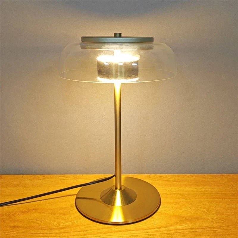 DecorBites™ Elegant Mushroom Glass Bowl Table Lamp for Modern Nordic Living Spaces