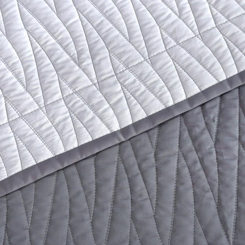 DecorBites™ Egyptian Cotton Quilt Set: Luxury European Style Bedding Set