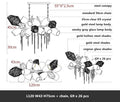 DecorBites™ Glass Shades LED Chandelier Stairs Art Metal Lighting Luxe Chain Hanging Lamp