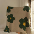 DecorBites™ Korean Kawaii Flower Blanket: Soft Carpet for Bedroom, Sofa, Office - Single Tapestry Throw Blanket