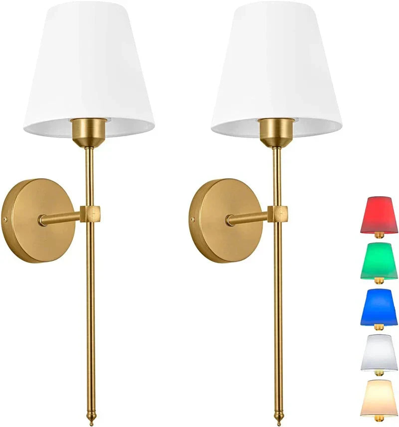 DecorBites™ Industrial Retro Fabric Wall Lamp for Bedroom, Bathroom, Living Room Lighting