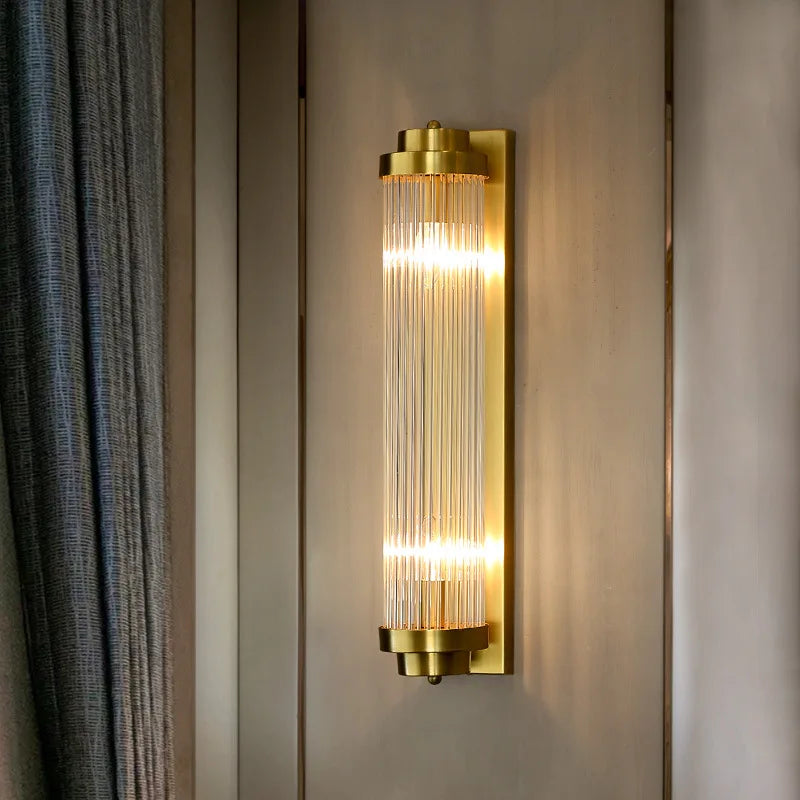 DecorBites™ Crystal LED Wall Lamps: Elegant Gold Wall Sconce Lights for Luxury Home Decor
