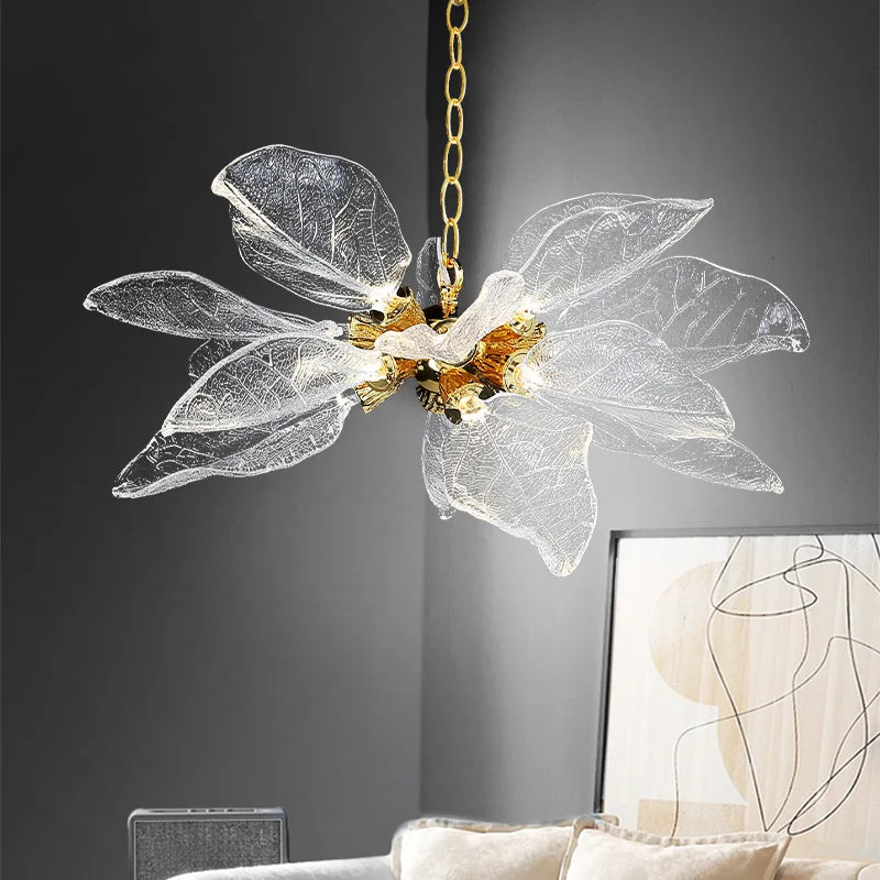 DecorBites™ Leaf-Shaped Pendant Lights for Bedroom, Living Room, and Restaurant