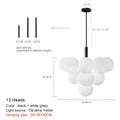 DecorBites™ Glass Globe Pendant Lamp: Modern Luxury for Home Decor & Restaurant Lighting