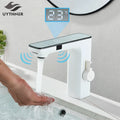 DecorBites™ LCD Sensor Basin Faucet Hot Cold Water Mixer Tap Touchless Vanity Faucet