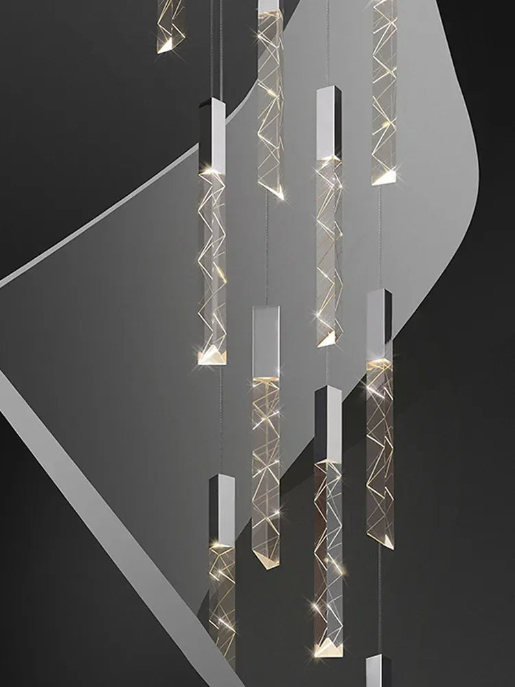DecorBites™ Crystal LED Pendant Light: Luxury Lighting Fixture for Living Room, Bedroom, Hotel & Shop