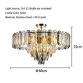 DecorBites™ Crystal LED Ceiling Chandelier | Modern Luxury Lustres Pendant Light Fixture