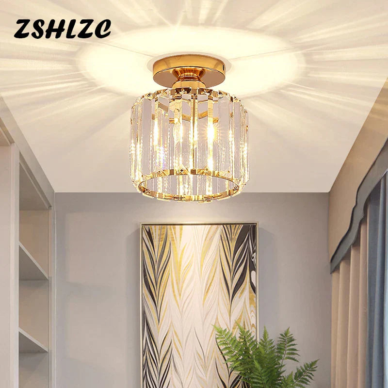 DecorBites™ Crystal LED Chandelier for Aisle, Hallway, and Living Spaces