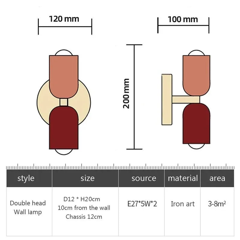 DecorBites™ Cream Zipper Wooden Wall Lamp: Minimalist Nordic Design for Bedroom, Living Room Illumination