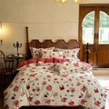 DecorBites™ Egyptian Cotton Bedding Sets - Queen King Ru Size, Print Sheet Pillowcase Duvet Cover Set