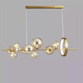 DecorBites™ Glass Ball LED Chandelier: Modern Nordic Style for Living, Dining, Kitchen, Study