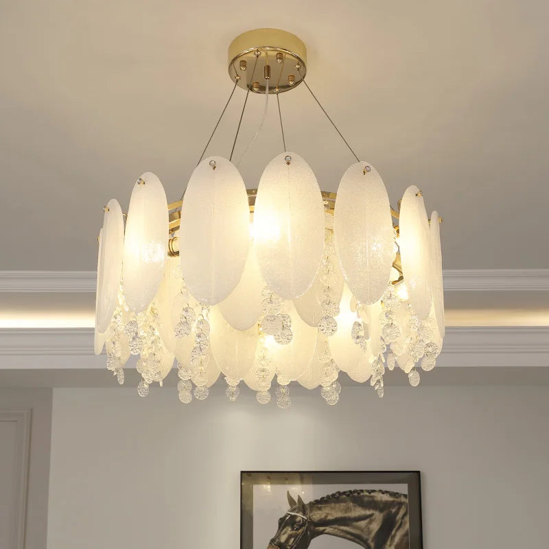 DecorBites™ Cream Wind LED Chandelier for Master Bedroom, Living Room & Children's Room