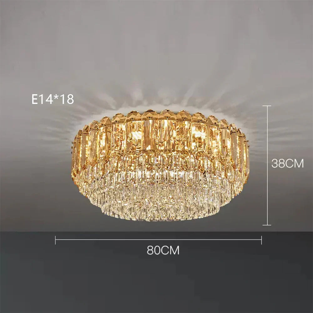 DecorBites™ Crystal LED Wall Lamp: Minimalist Luxury Lighting for Living Room TV Background